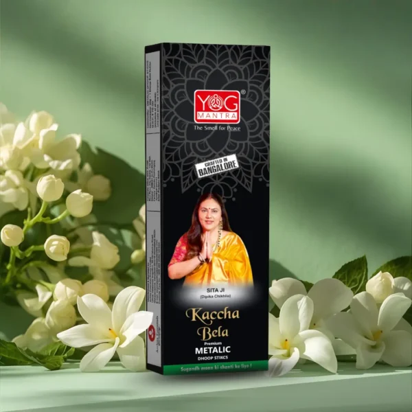 योग मंत्रा 3D मैटेलिक धूपस्टिक 8" मोटी (बखूर औध/कच्चा बेला/गुलाब चंदन/मॉर्निंग ब्लॉसम) 4 इन 1- (12 का पैक)