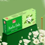 योग मंत्रा जंबो धूप स्टिक्स 6 इंच (काचा बेला/केसर/चंदन/गुलाब) (4 इन 1) - (12 का पैक)
